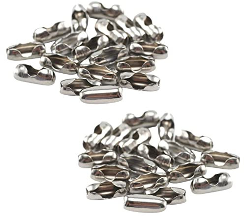 Roller Roman Vertical Blind Spare Parts Replacement Vertical Roman Roller Blind Ball Chain Cord Connector Clips Metal Chain Joiners Stainless Steel 4.5mm Pack of 20.