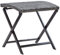 Gecheer Klapphocker Poly Rattan Grau Klappbar Hocker Gartenhocker Sitzhocker Gartenmöbel Rattanhocker Fußhocker Garten Terrasse 44 x 44 x 40 cm