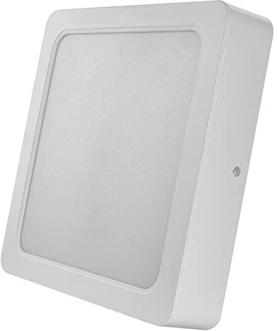 EMOS 2in1 LED Panel 24 W, quadratische 2400 lm Deckenleuchte, Einbauleuchte 22 x 22 cm, Neutralweiß 4000 K, inkl. LED-Treiber, Weiß, Rund