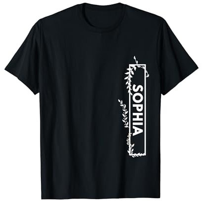 Sophia Name Geschenk für Frauen Sophia Namensschild Geschenk für sie T-Shirt