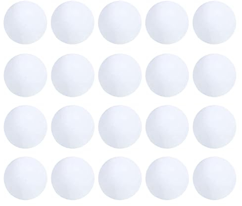 Moxeupon Künstliche Schneebälle Weiß, 20 Stück Gefälschte Schneebälle Indoor Realistische Schneeball Spielzeug, Weiß Schneebälle Zum Basteln Weiche Schneebälle Für Winter Dekoration