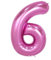 Folienballon 10 Pieces Digital Balloon Aluminum Foil Digital Balloon Scene Party 40 Inch Visit To The United States Pink Aluminum Film Digital Balloon - Pink 6