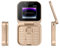 XDGJTBFMY Teléfono móvil plegable con tapa 2024, 2 tarjetas SIM, pantalla pequeña, teléfono celular plegable para personas mayores, fácil de usar, regalo para el día del padre/día de la madre (dorado)