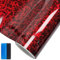 NewL Vinyl-Klebefolie, geschmiedete Kohlefaser, blasenfrei, mit Luftablassung, DIY-Aufkleber, Auto, Kfz, Morotcycle, selbstklebend, Rot, 30 x 300 cm