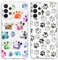 Yoedge 2 Pièces Coque pour Samsung Galaxy A23 5G 6,6, Ultra Fine Souple Transparente Silicone TPU Étui avec Mignon Motif Griffe de Chien, Antichoc Anti-Rayures Bumper Protection Housse Case