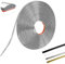 MeYuxg Baguette de Finition Autocollantes,Plafond Moulure Adhesive,PVC Moulure Murale Autocollantes, Plinthe Souple Autoadhésive,Panneaux Muraux Autocollants Polyvalentes(Argent-12M-8MM-2.8MM)