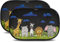 Parasol Coche con protección UV certificada Óptima Oscuridad - Autoadhesivo, para Proteger del Sol a bebés y Mascotas, 2 parasoles para bebé de 51x31 cm, Diseño Animales