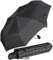 iX-brella First Class – Regenschirm mit Auf-Zu-Automatik - stabil groß sturmfest - Karo schwarz