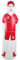 Cocoarm Fußballpolstertasche Aufblasbare Dummy -Tumbler, PVC 40x160 cm für das Training (Rot)