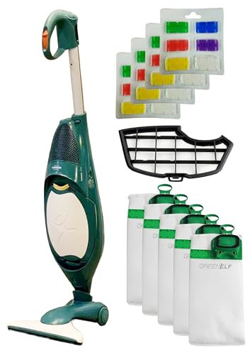 Aspirapolvere Folletto VK140 - ASSEMBLATO NUOVO CON PARTI COMPATIBILI - Motore da 60.000 giri/min, Spazzola HD40 con 8 Anni Sacchetti, GARANZIA 2 ANNI, Aspirapolvere Leggera e IMMORTALE da 3 kg