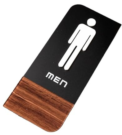 CSSHNL Toilettenschild Toilettenschild Prompt Männer Frauen Wc Toilette Schilder Türaufkleber Türschild Beschilderung(14 Men)
