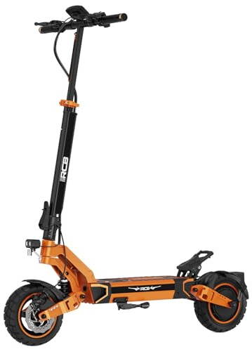 RCB D7 Ultra E-Scooter für Erwachsene – ABE zugelassen, NFC-Start, Blinker, APP, 500W Motor (Spitze 1600W) mit 26% Steigfähigkeit, Reichweite 80-130 km, 20,8-27 Ah, 10 pannensichere Gelreifen