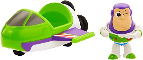 Toy Story Mattel GCY63 - Disney Pixar Toy Story 4 Minis Buzz Lightyear und Raumschiff, Sammelfiguren mit Fahrzeug, Spielzeug ab 3 Jahre Mehrfarbig