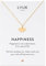 LUUK LIFESTYLE Wasserfeste Edelstahl Halskette mit Anhänger, moderner Schmuck, Geschenkidee für Damen, Glücksbringer für Frauen, feminin & filigran, Kette mit Ginkgo Blatt, gold