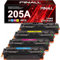 PINALL 205A Toner Kompatibel für HP 205A CF530A CF531A CF532A CF533A für HP Color Laserjet Pro MFP M181fw M180n M180nw M154a M154nw (Schwarz Cyan Gelb Magenta, 4er-Pack)