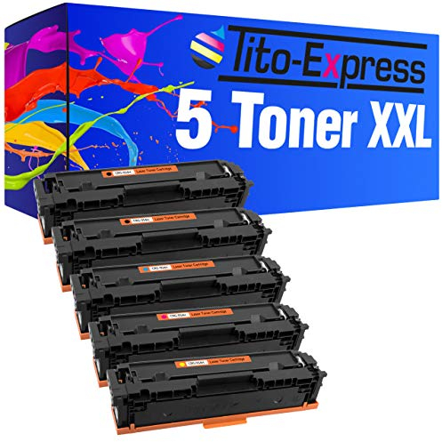 Tito-Express PlatinumSerie 5 Toner XXL MIT CHIP kompatibel mit Canon CRG-054H i-Sensys LBP 620 621CW 623CDW MF 640 640C 641CN 641CW 642CDW 643CDW 644CDW 645CX | Black 3.100