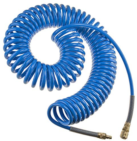 RQS Tuyau en spirale pour air comprimé - longueur 15m - diamètre intérieur 8mm - diamètre extérieur 12mm
