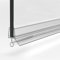 Duschdichtung Ersatzdichtung 60cm I Dusche Wasserabweisprofil I Duschtürdichtung Glasstärke 6mm 7mm 8mm I Streifdichtung Boden I Schwallschutz Dichtung gerade
