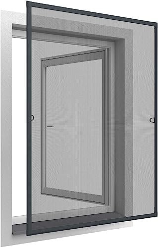 Easy Life Moustiquaire pour fenêtre avec Ressorts d'accrochage 100 x 120 cm