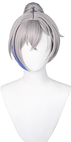 Silver Wolf Cosplay Perücke Honkai Star Rail Videospiel Cosplay Perücke