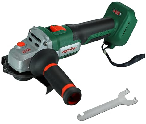 Mellif Akku Winkelschleifer für Makita Akku 18V,kabelloser Schleifer mit bürstenlosem Motor,Scheibenschutz,125mm Durchmesser,3 Geschwindigkeit 4000-8500 RPM für Schleifen (Ohne Akku,Ohne scheibe)