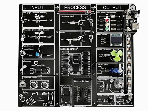 Distinctive Objects - ESP32 Learning Lab: Your Path to Electronics Mastery. STEM kit (Self Assembly - Soldering Required)