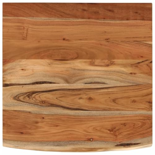 vidaXL Schreibtischplatte 80x80x3,8 cm Massivholz Akazie Baumkante