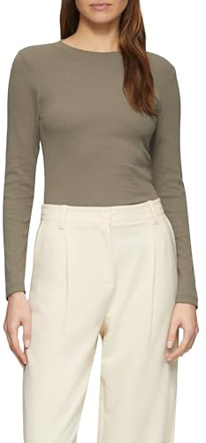 s.Oliver Geripptes Langarmshirt im Slim Fit