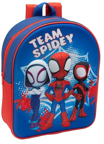 Marvel Spidey And His Amazing Friends Kids 3D Backpack | Spiderman Childrens School Bag