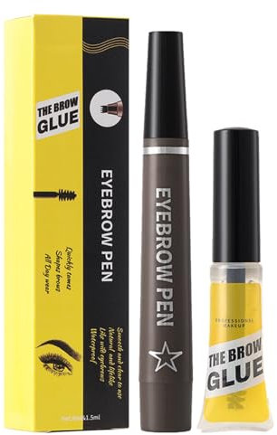 Augenbrauenstift, Augenbrauenstift | Wisch- und schweißfester Augenbrauenstift | Dauerhaftes flüssiges 4-Zinken-Augenbrauenstift-Augenbrauen-Gel-Set für Frauen mit natürlichen, haarähnlichen Augenbrau