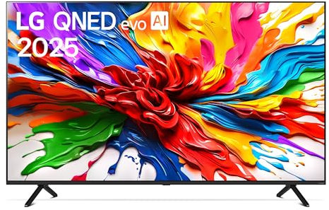 LG QNED evo AI QNED92 55 pollici, Smart TV 4K, Processore α8 Gen2, Precision Dimming con MiniLED, webOS con AI, Dolby Vision & Atmos, Gaming con VRR e FreeSync 4K@144Hz, 55QNED92A6A 2025