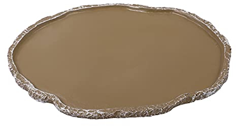 UEETEK Haustiere Fütterung Platte Reptil Fütterung Schüssel Vivarium Lebensmittel Wasser Dish Harz Schüssel für Schildkröte Gecko Schlange Haustier Zucht Tray