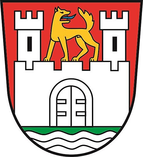 U24 Aufkleber Wolfsburg Wappen 18 x 20 cm Autoaufkleber Sticker Konturschnitt