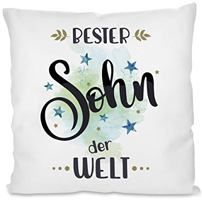 Kissen mit Motiv Modell: Bester Sohn der Welt