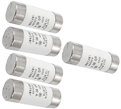 Aexit 5er Pack 500V 80A Zylinder-kappe Keramik Flink Die Schmelzbaren 22x58mm