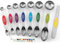 Spring Chef Magnetisches Messlöffel-Set, doppelseitig, Edelstahl, passt in Gewürzgläser