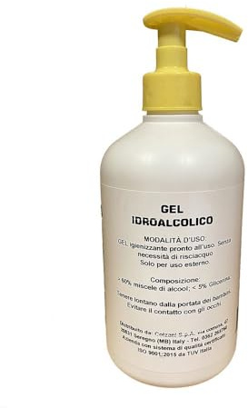 START Handgel 500 ml mit 65% Alkoholspender Hergestellt in Italien