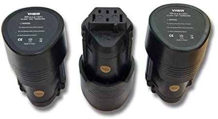 vhbw 3X Akku Ersatz für AEG L1215, L1215P, L1215R, L1220, L1230 für Elektrowerkzeug (1500 mAh, Li-Ion, 12 V)