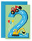 Central 23 Geburtstagskarte für Jungen – Happy 2nd Birthday – Alter 2 – zwei Jahre alt – Traktoren Grußkarte – lustige Baufahrzeug-Themenkarte für Kinder – Sohn, Enkel, Kleinkind