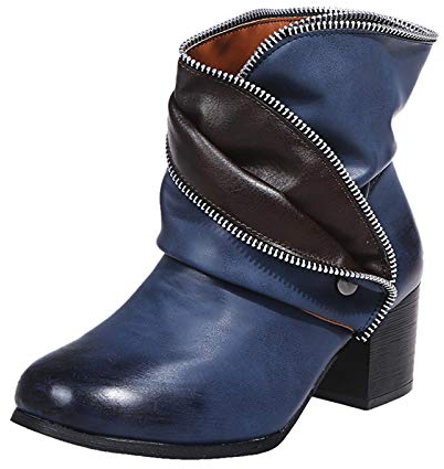 NOAGENJT Stivali Scarpe 39 Neri Stivali da donna con tacco e tacco in stile europeo e americano di grandi dimensioni Jeans Bambina
