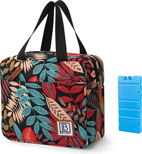 Brisby Kühltasche klein - 4L, Lunchtasche, Vierschicht isolierte Kühltasche mit Kühlelemente, vielseitige Lunchbag, für damen, in Farbe Dschungel