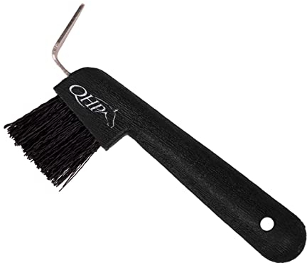 QHP Hufkratzer Color mit Bürste (schwarz)