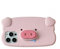 QoKcoahn Schutzhülle für iPhone 14 Pro Max, niedliche 3D-Kawaii-Handyhüllen, lustiges rosa Schwein Cartoon-Hülle mit Ständer weiches Silikongel Fallschutz für Frauen und Mädchen für iPhone 14 Pro Max