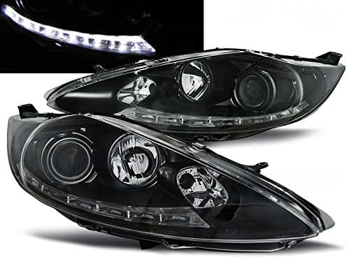 Led Scheinwerfer Set in schwarz für Ford Fiesta MK7 08.08-09.12