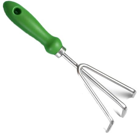Cultivator with Shape-fitting Handle, Sturdy Cultivator hand rake Rust Resistant Ergonomic Grip Perfect Tool, Weeding, Transplanting Rust Resistant Professional Gardening Tool