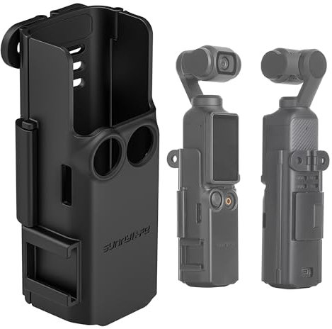 WOENJO Expansion Adapter for DJI Osmo Pocket 3 Creator Combo Handle Accessories Cold Shoe,Support Extended Mounting Bracket Microphone LED Lamp Tripod Strap Bicycle Backpack Clip