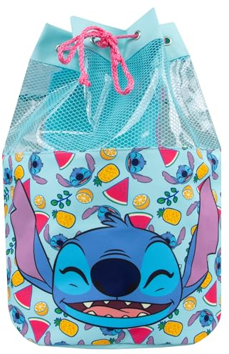 Disney Borsa Da Bagno Lilo E Stitch | Borsa Stitch | Zaino Piscina Bambino | Blu Taglia Unica