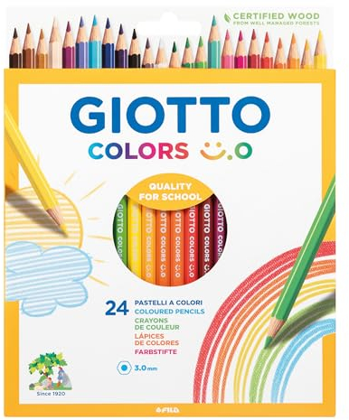 GIOTTO Pastelli colorati Colors Smile - 24 pezzi