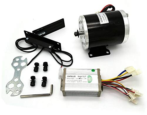TaNeHaKi BüRstenmotor Elektromotor,Elektro Conversion Motor Mit Controller Und Pedal,Elektro-BüRstenmotor FüR Gokart 800w