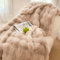 Tospass Kuscheldecke Beige Warme Sherpa Decke Flauschig Weich Dicke Kaninchen Decke Sofadecke Wohndecke Tagesdecke Doppelgesicht Decke - 200x230cm